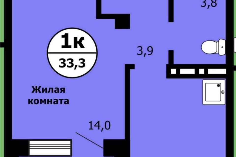 квартира г Красноярск ул Лесников 51 Красноярск городской округ фото 9