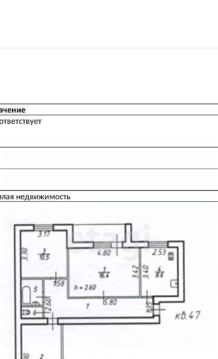 квартира г Ставрополь р-н Октябрьский ул Трунова 103 фото 6