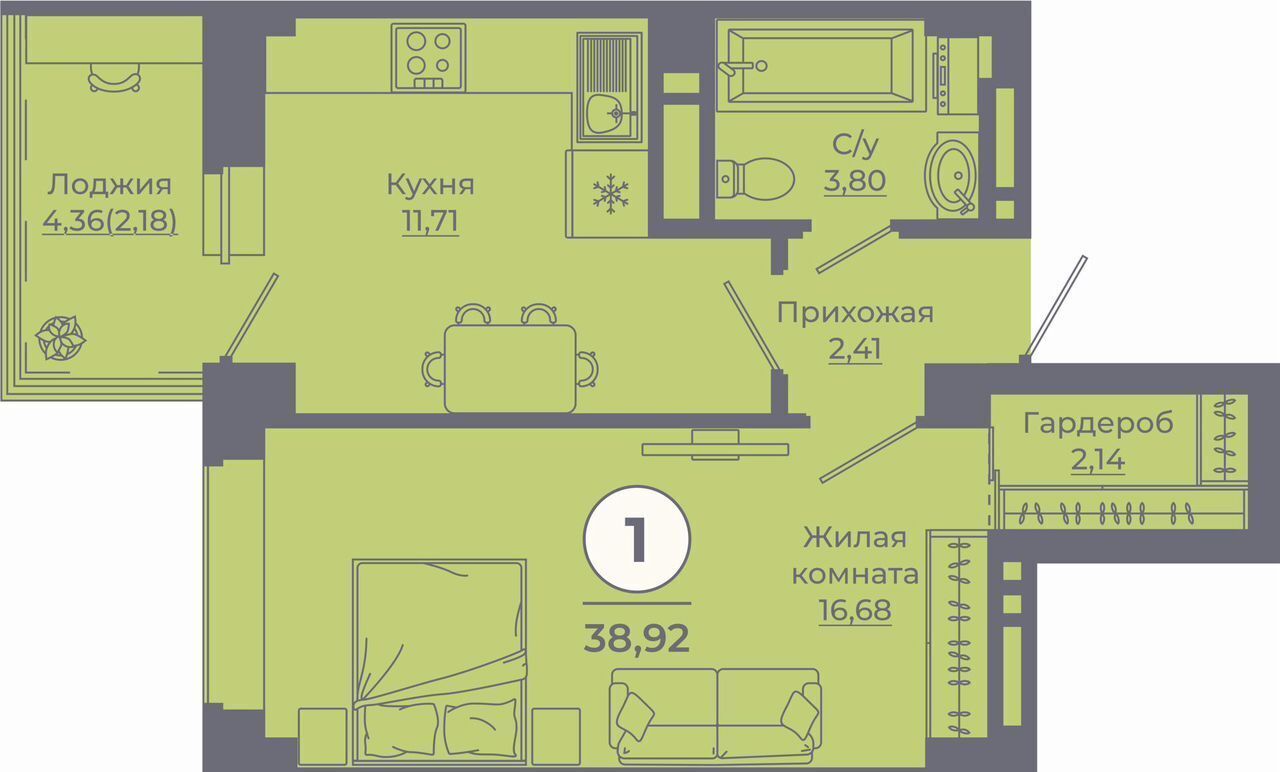 квартира г Ростов-на-Дону р-н Советский ул Еременко 4/6 мкр. 4 фото 2