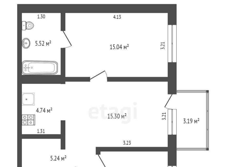 квартира г Тюмень р-н Центральный ул Газовиков 40 фото 2