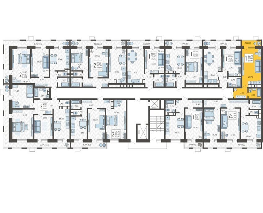 квартира г Краснодар микрорайон 9-й километр ул Ярославская 115/5 фото 2