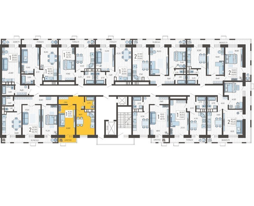 квартира г Краснодар микрорайон 9-й километр ул Ярославская 115/7 фото 2