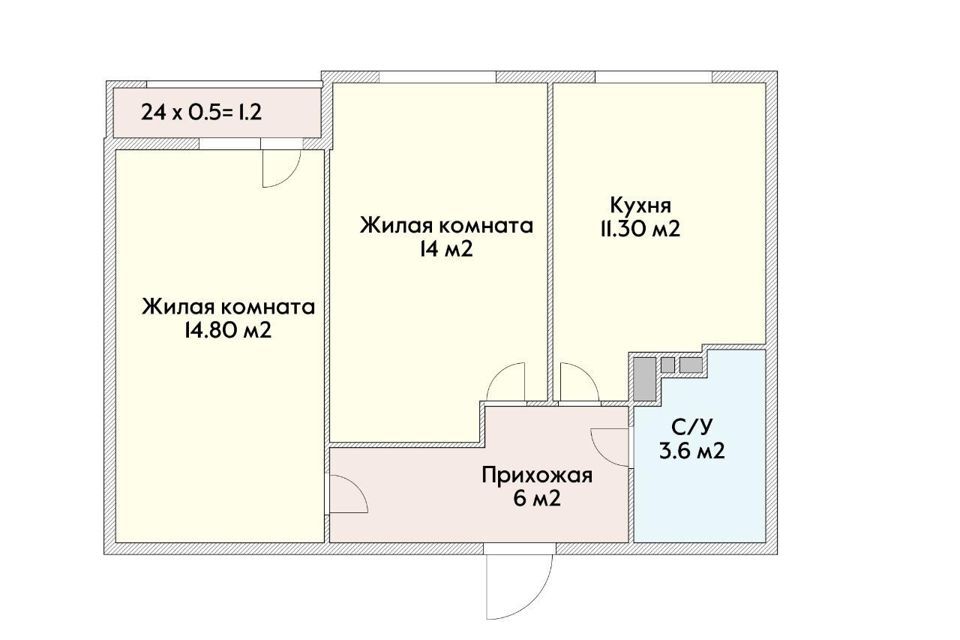 квартира г Краснодар ул Войсковая 4к/11 муниципальное образование Краснодар фото 2