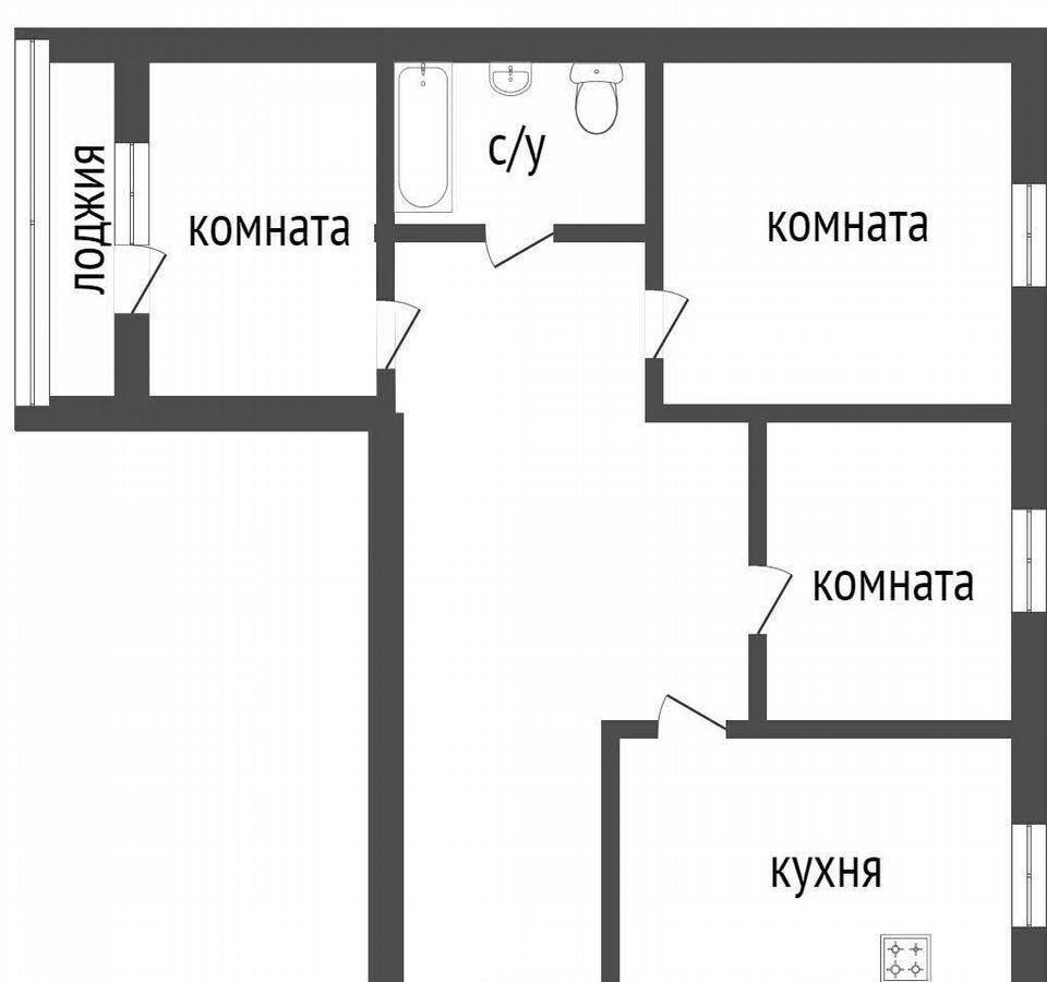 квартира г Курган Центральный ул Аргентовского 42 фото 20