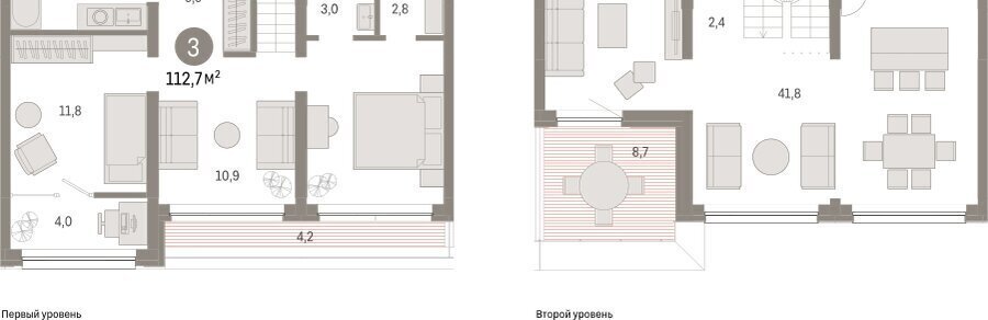 квартира г Тюмень ул Мысовская 26к/1 фото 2