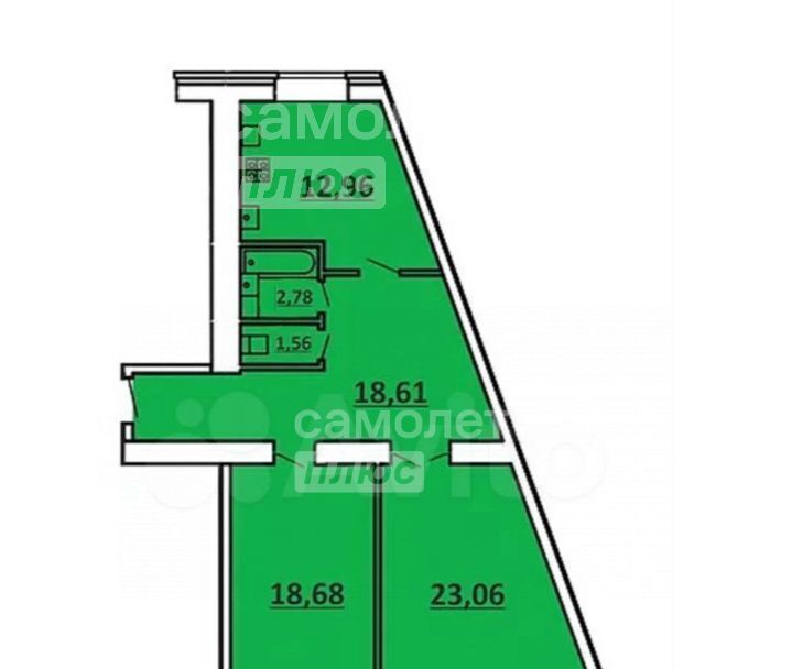 квартира г Псков ул Петровская 4б фото 14