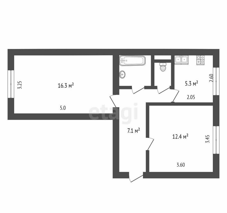 квартира г Омск р-н Центральный ул 3-й Разъезд 36 фото 8