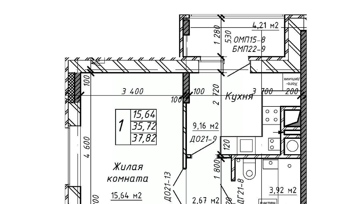 квартира г Калуга р-н Московский ул Азаровская 40к/4 фото 1