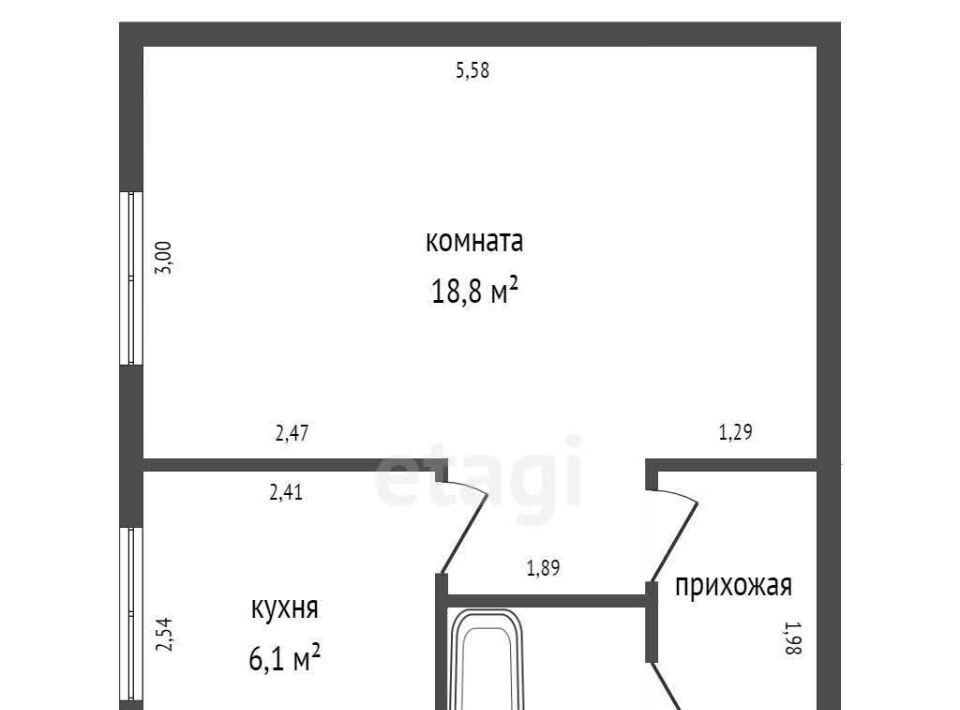 квартира г Екатеринбург Динамо ул Комсомольская 8 фото 16