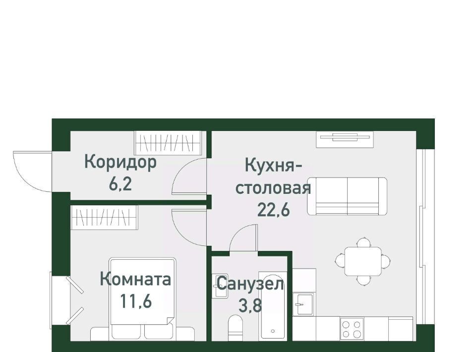 квартира п Западный р-н мкр Привилегия ул Кременкульская 15 Кременкульское с/пос фото 1