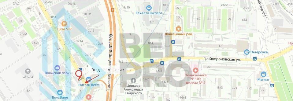 торговое помещение г Москва метро Текстильщики проезд Грайвороновский 2-й 1 фото 3