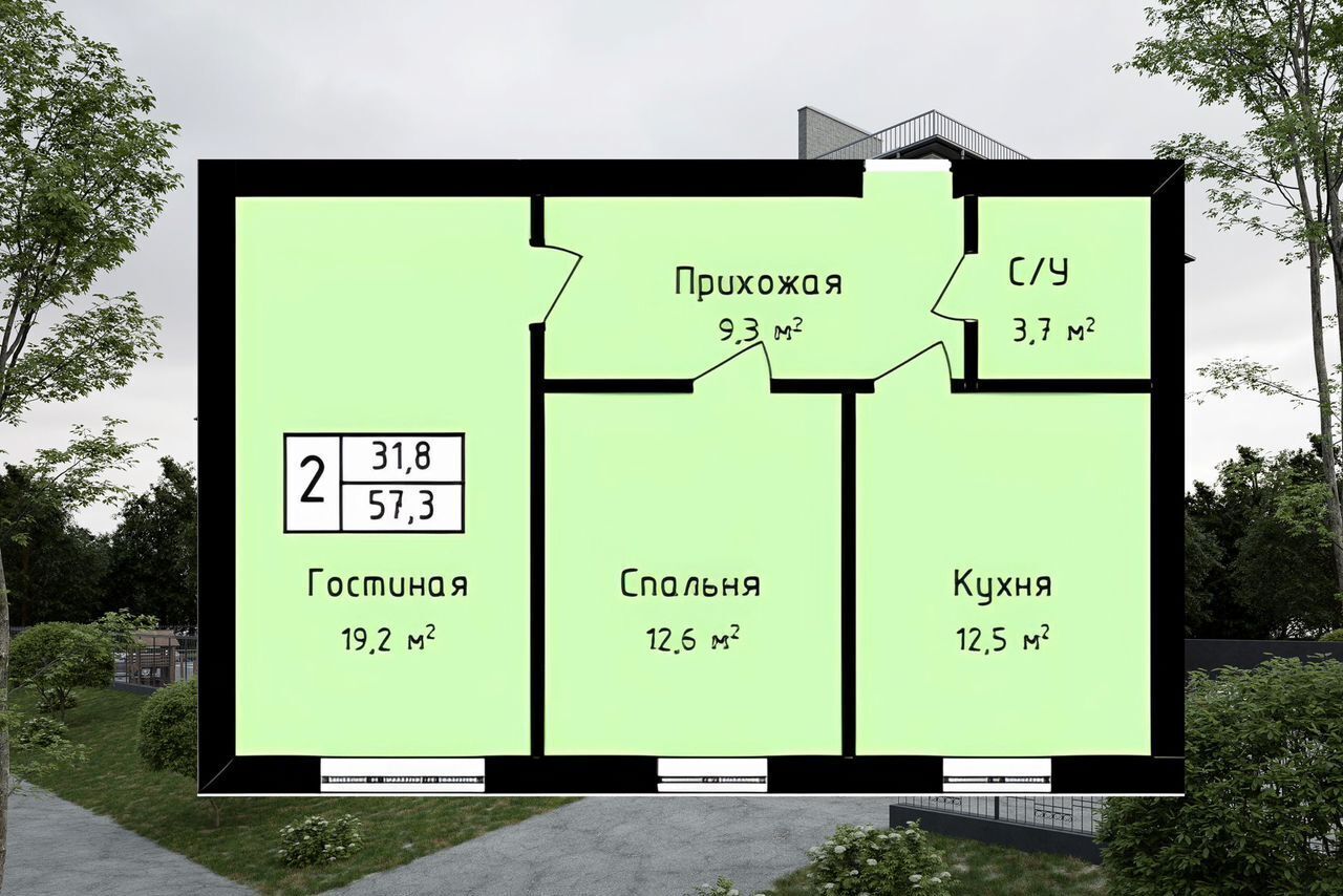 квартира р-н Чегемский с Шалушка ул Школьная 1 Кенже фото 2