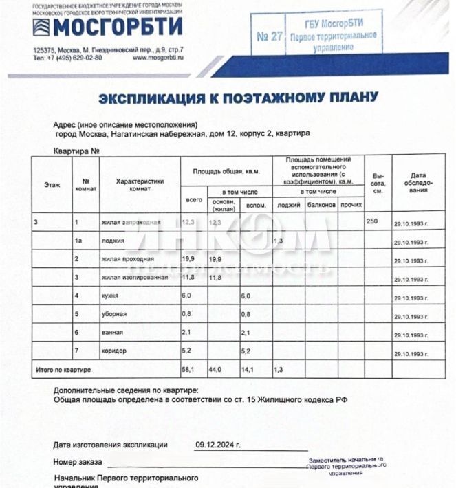 квартира г Москва метро Коломенская наб Нагатинская 12к/2 фото 3