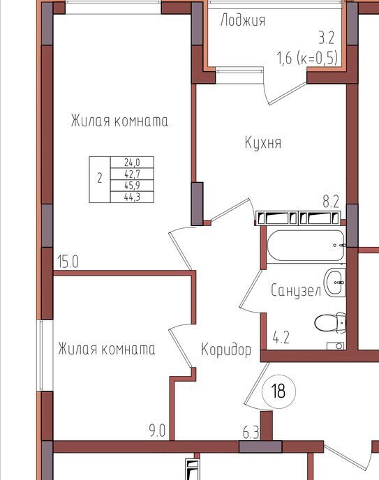 квартира г Калининград р-н Центральный фото 1