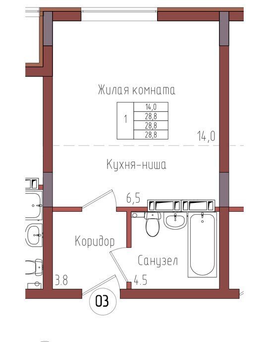 квартира г Калининград р-н Центральный фото 1