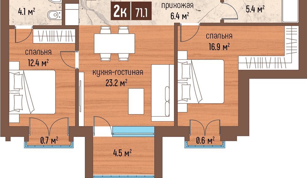 квартира р-н Светлогорский г Светлогорск ул Ольховая 32к/7 фото 1