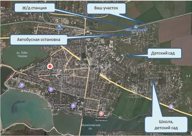 земля р-н Сакский с Орехово Ореховское сельское поселение, Железнодорожная улица фото 10