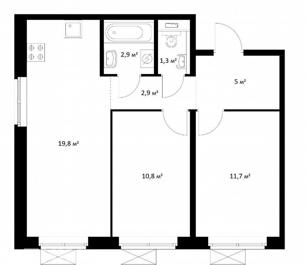 квартира г Москва метро Свиблово ул Кольская 8к/2 фото 29