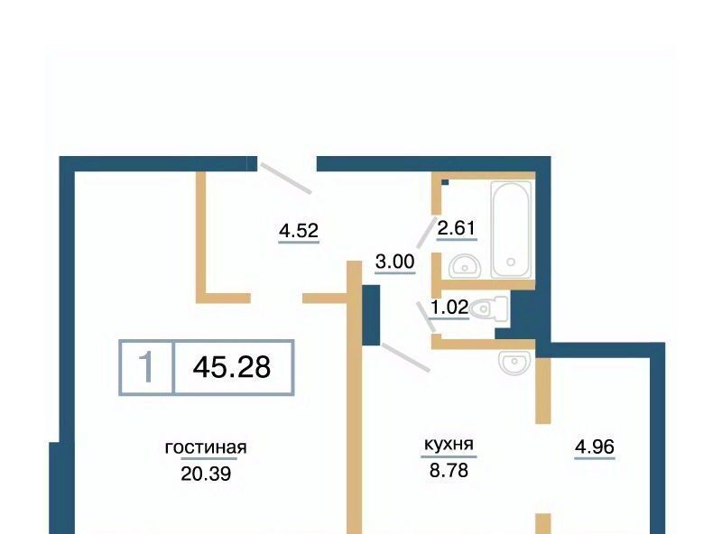 квартира г Красноярск р-н Советский микрорайон «Нанжуль-Солнечный» фото 1