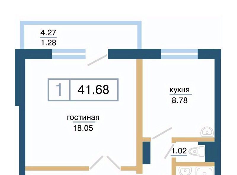 квартира г Красноярск р-н Советский микрорайон «Нанжуль-Солнечный» фото 1