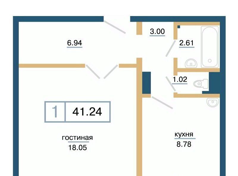 квартира г Красноярск р-н Советский микрорайон «Нанжуль-Солнечный» фото 1