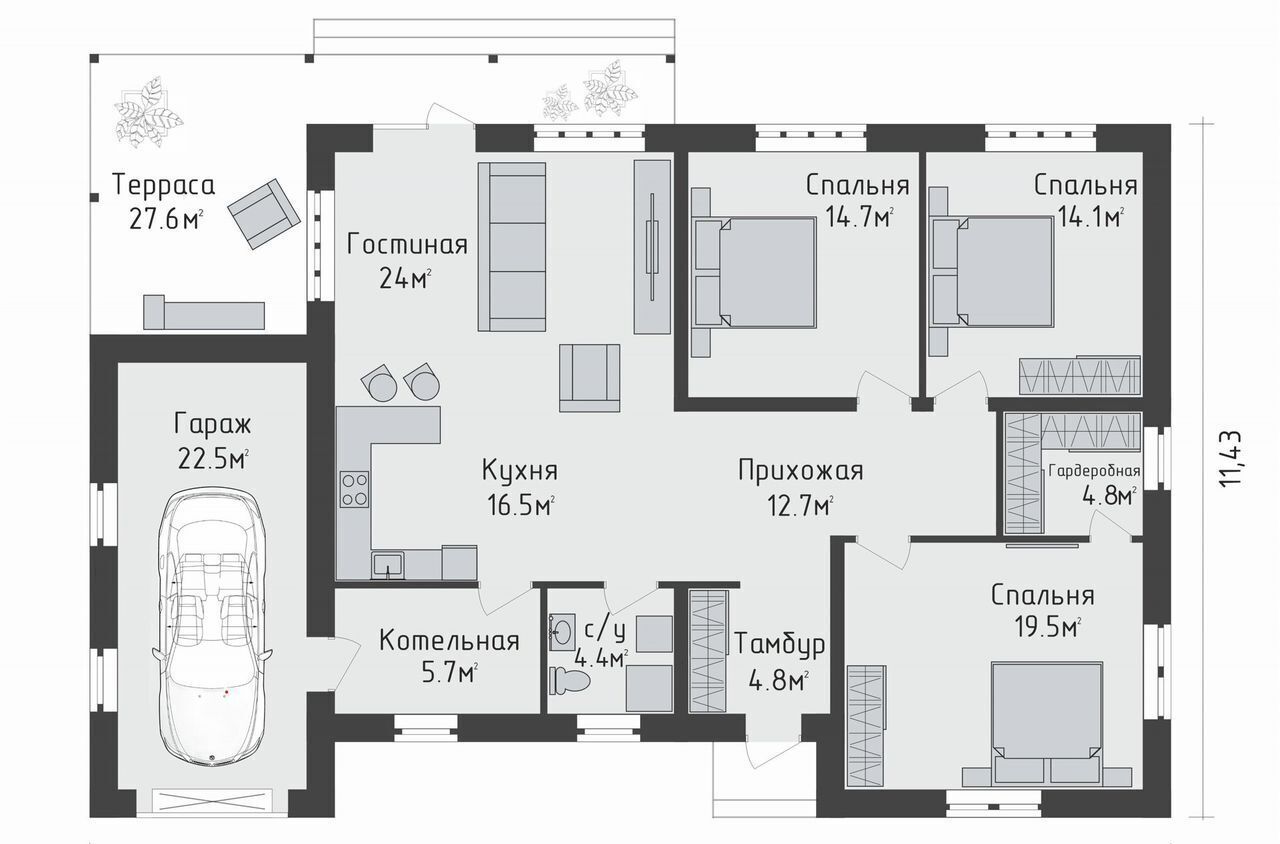 дом р-н Первомайский с Фирсово ул Молодежная мкр-н Рощино, Барнаул фото 6