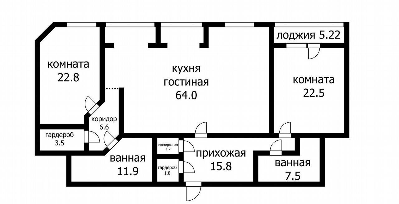 квартира г Краснодар р-н Центральный ул Кубанская Набережная 31/1 р-н Западный фото 11