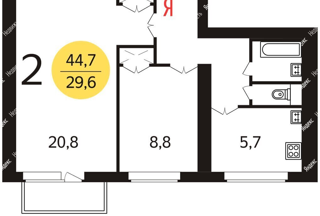 квартира г Москва метро ВДНХ ул Константинова 24к/2 фото 1