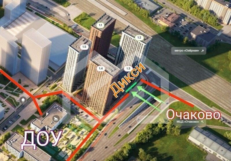 торговое помещение г Москва Очаково пр-д Стройкомбината 1 фото 2