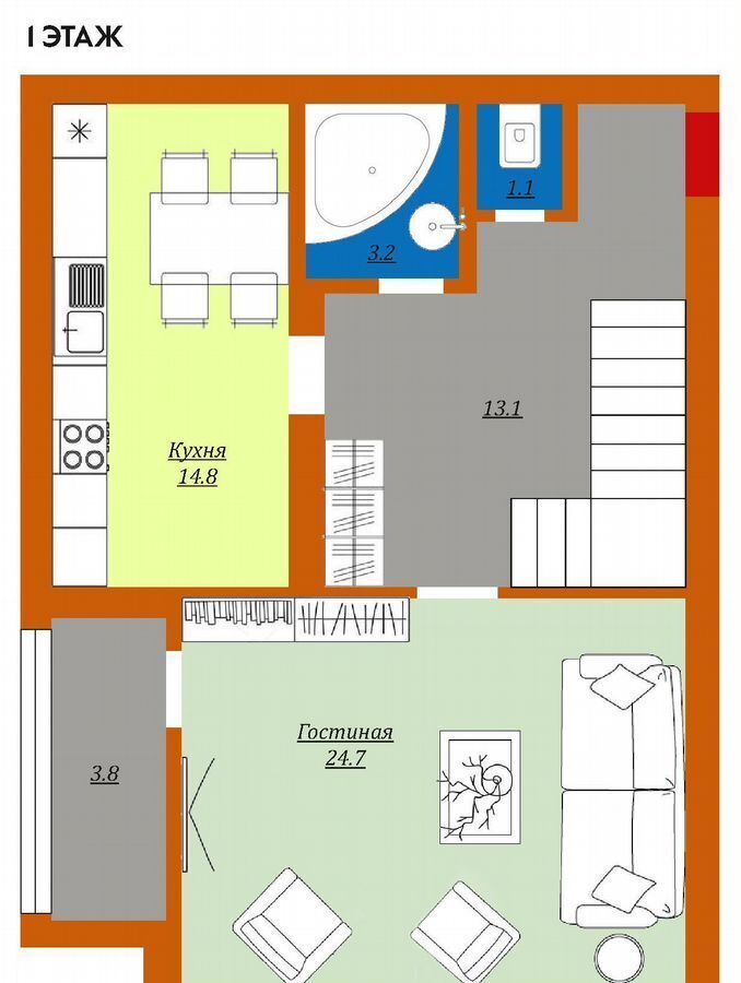 квартира г Краснодар р-н Прикубанский ул 1-го Мая 286/1 фото 11