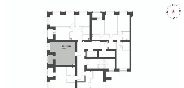 квартира р-н Нижнекамский г Нижнекамск 15-й микрорайон фото 2