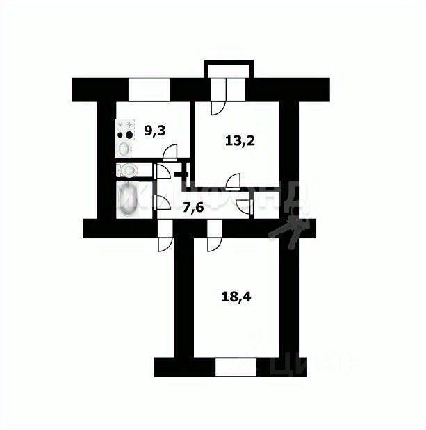 квартира г Новосибирск р-н Ленинский ул Титова 22 фото 18