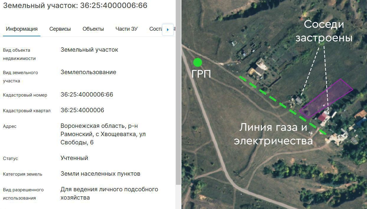 земля р-н Рамонский с Хвощеватка Новоживотинновское сельское поселение, Воронеж фото 3