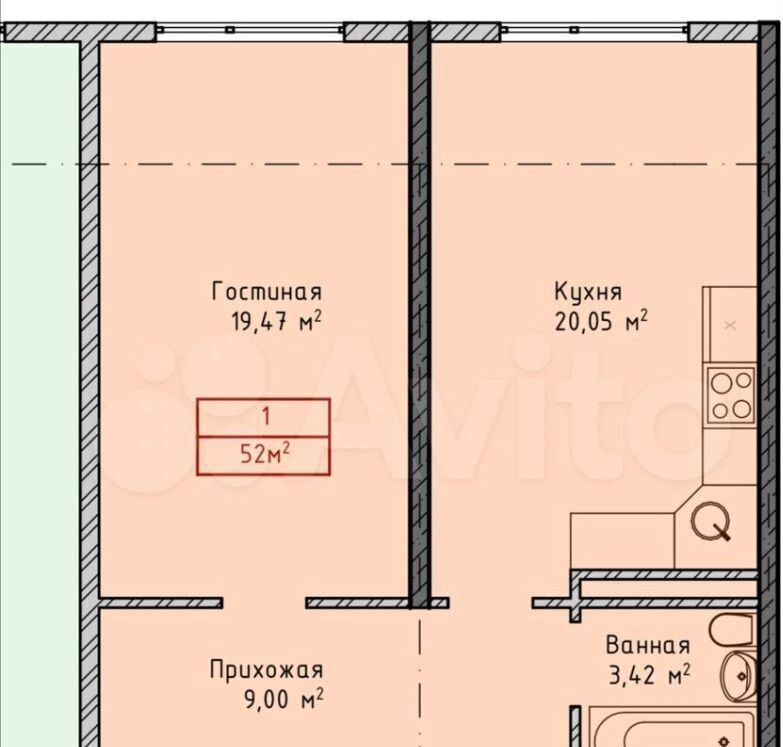 квартира г Махачкала р-н Кировский ул Даганова 139 Кировский внутригородской район фото 16