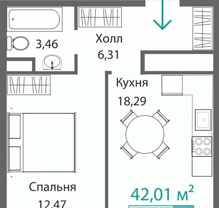 квартира г Симферополь р-н Киевский Крымская Роза фото 1