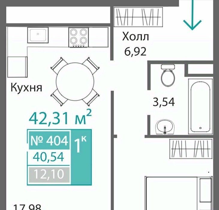 квартира г Симферополь р-н Киевский Крымская Роза фото 1