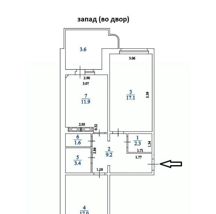 квартира г Тольятти р-н Автозаводский б-р Рябиновый 2 20-й кв-л фото 6