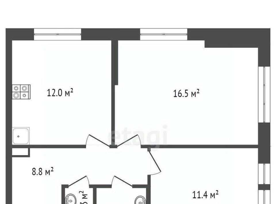 квартира г Москва метро Коломенская проезд Нагатинский 1-й 2/2к 2 фото 2