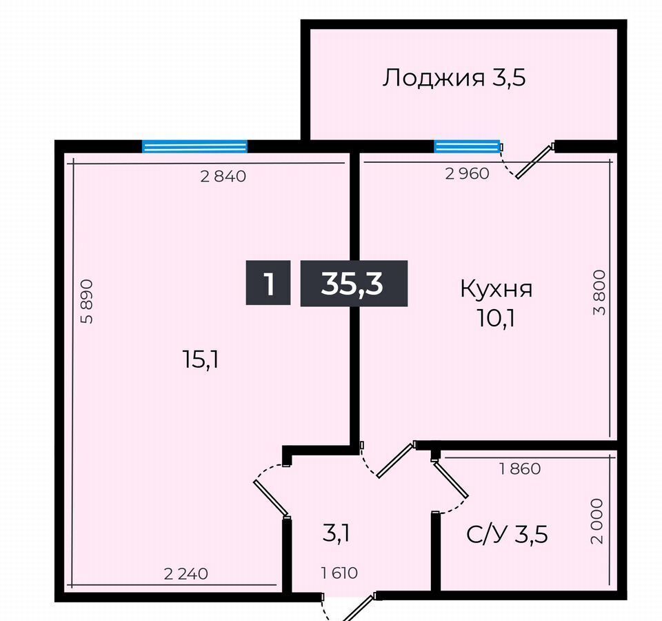 квартира г Ставрополь р-н Промышленный ул Южный обход 53 фото 1