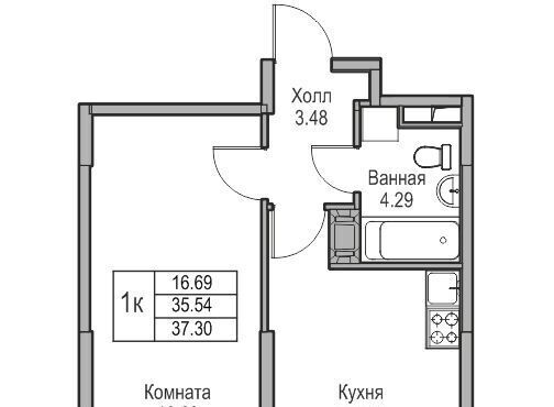 квартира г Санкт-Петербург ул Ивинская 1к/4 Беговая фото 2