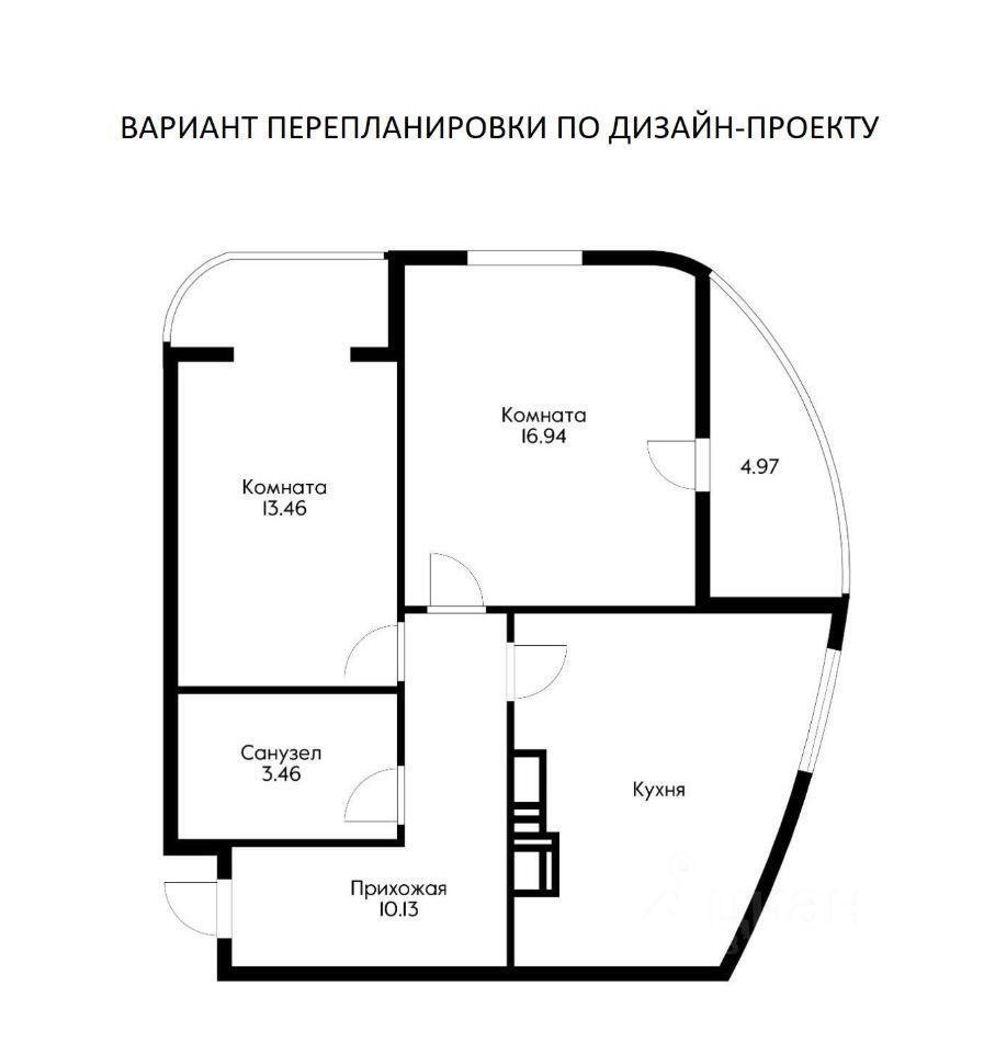 квартира г Краснодар р-н Центральный ул Воронежская 47д ЖК Фонтаны фото 3