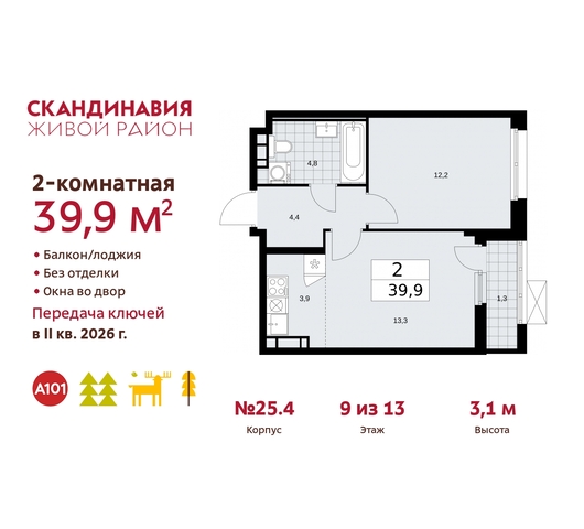 б-р Скандинавский 25/4 жилой район «Скандинавия» Сосенское, Бутово фото