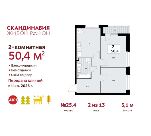 б-р Скандинавский 25/4 жилой район «Скандинавия» Сосенское, Бутово фото