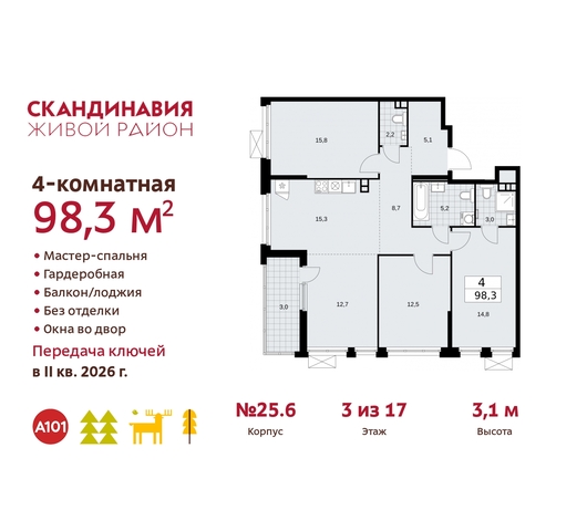 б-р Скандинавский 25/6 жилой район «Скандинавия» Сосенское, Бутово фото