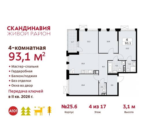 б-р Скандинавский 25/6 жилой район «Скандинавия» Сосенское, Бутово фото