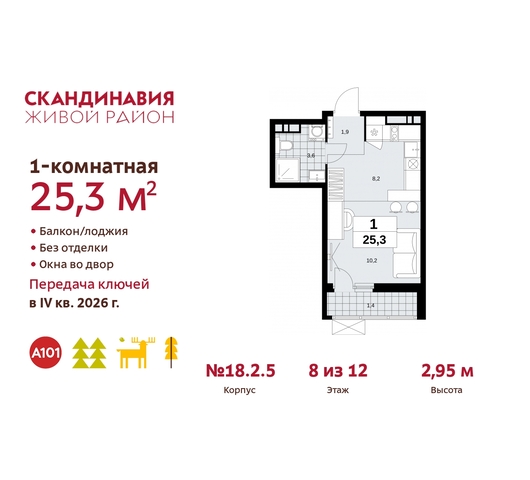 жилой район «Скандинавия» Сосенское, жилой комплекс Скандинавия, 18. 2.5, Бутово фото