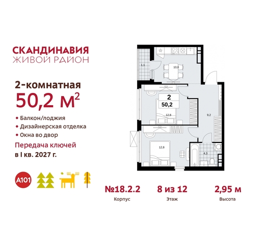 жилой район «Скандинавия» Сосенское, жилой комплекс Скандинавия, 18. 2.2, Бутово фото