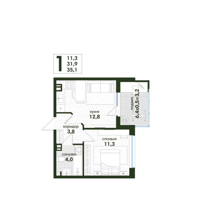 квартира г Краснодар р-н Прикубанский Новая Елизаветка кп фото 1