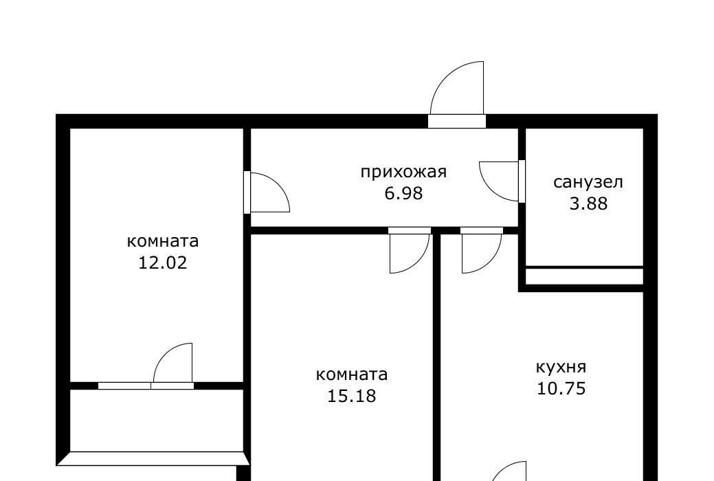 квартира г Краснодар р-н Прикубанский ул Домбайская 59 фото 3