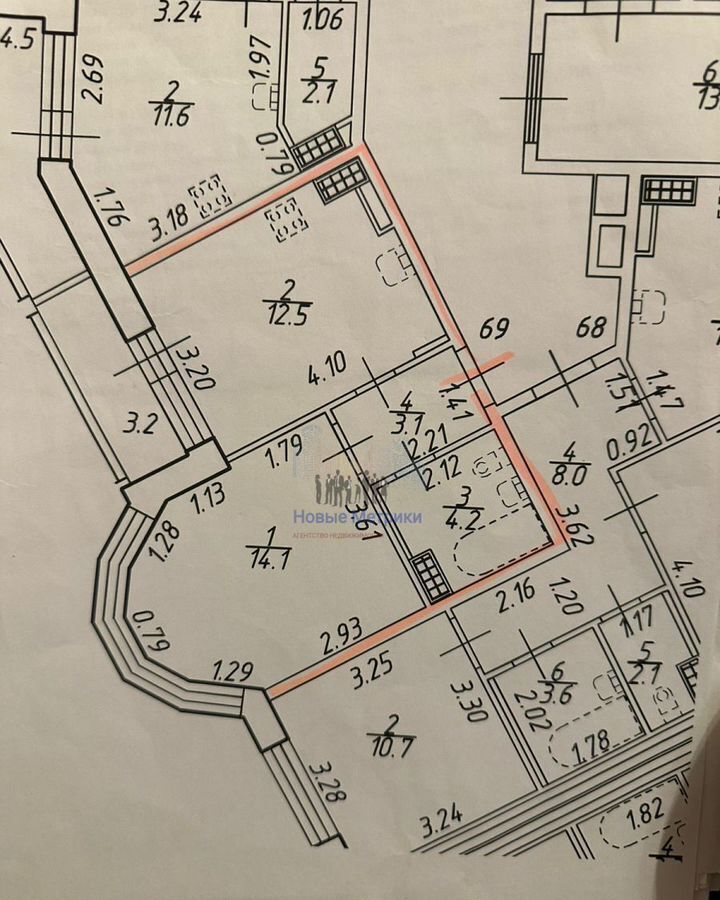 квартира г Санкт-Петербург п Парголово ул Фёдора Абрамова 21к/3 метро Парнас фото 10